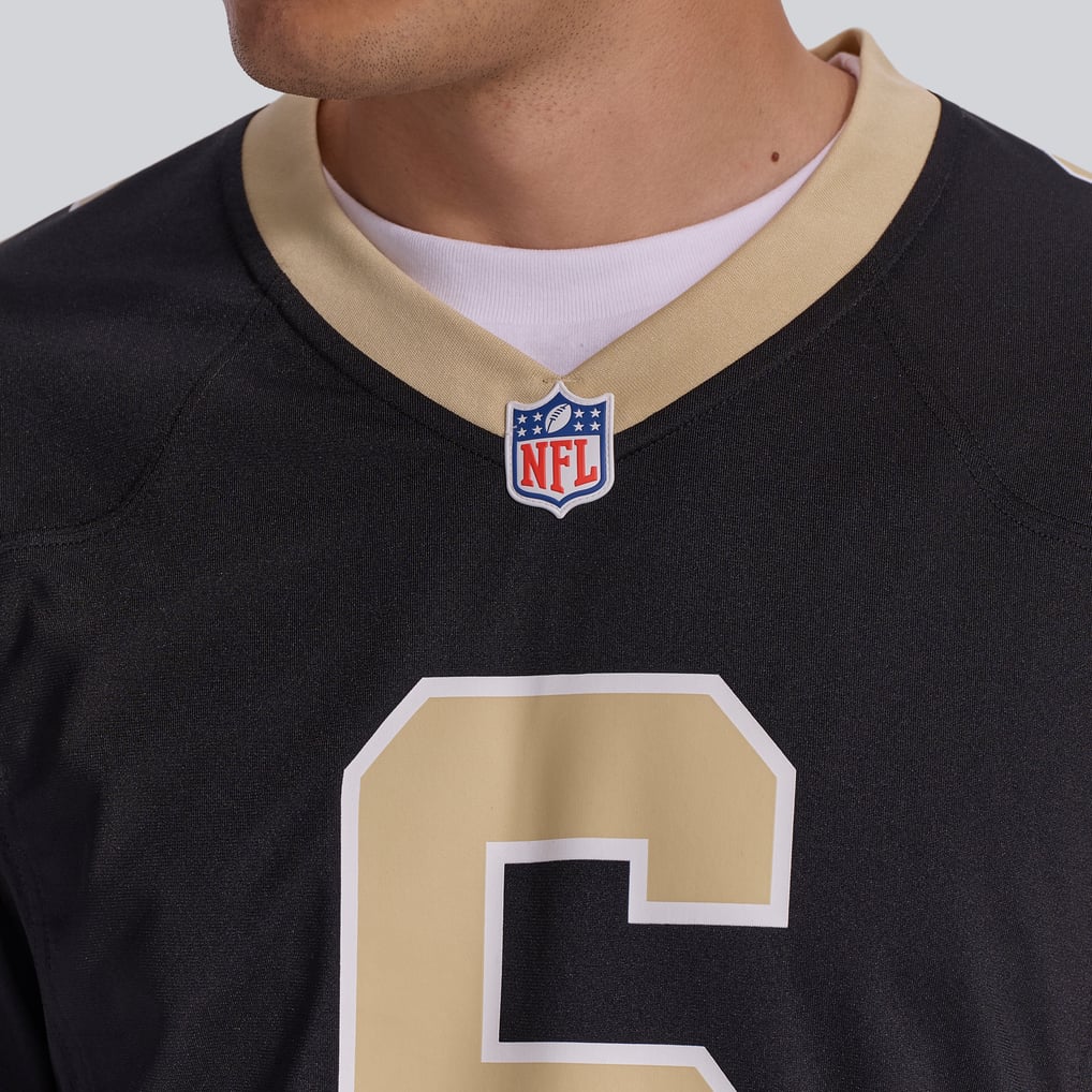 Men's New Orleans Saints Tyler Shough Black Game Jersey