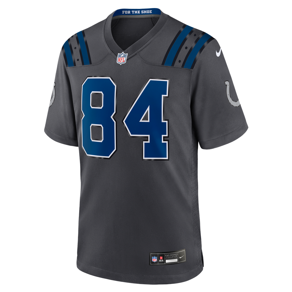 Men's Indianapolis Colts Tyler Warren Anthracite 2026 Rivalries Collection Game Jersey