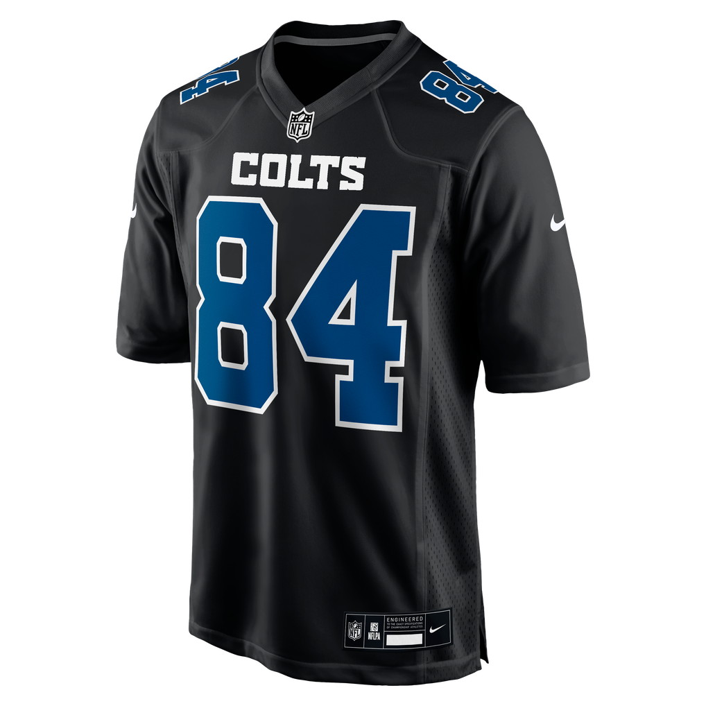 Men's Indianapolis Colts Tyler Warren Carbon Black Fashion Game Jersey