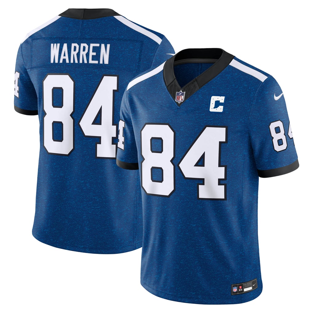Men's Indianapolis Colts Tyler Warren Royal Alternate Indiana Nights Vapor F.U.S.E. Stitched Limited Jersey