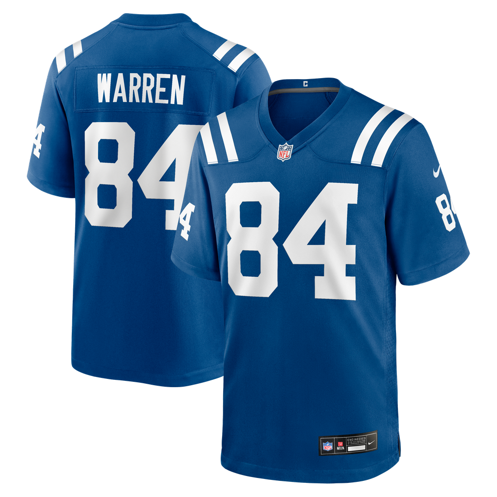 Men's Indianapolis Colts Tyler Warren Royal Team Game Jersey