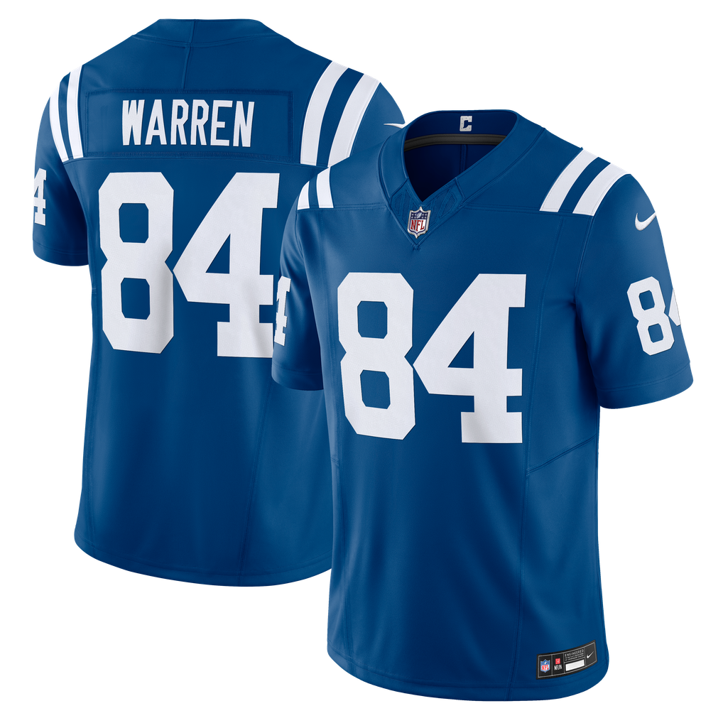 Men's Indianapolis Colts Tyler Warren Royal Team Vapor F.U.S.E. Limited Jersey