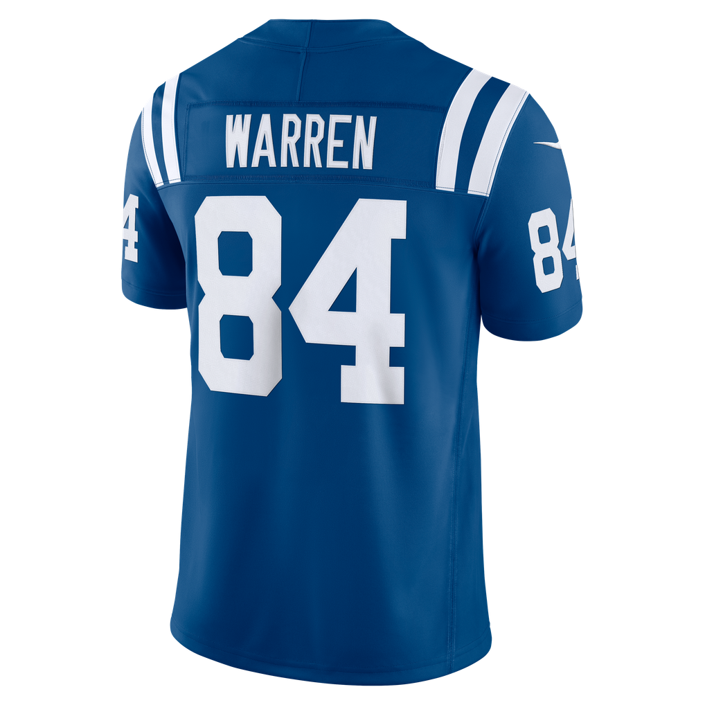 Men's Indianapolis Colts Tyler Warren Royal Team Vapor F.U.S.E. Stitched Limited Jersey