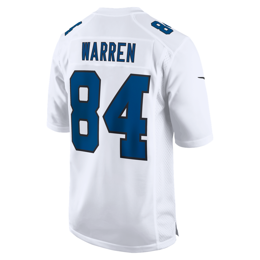 Men's Indianapolis Colts Tyler Warren Tundra White Fashion Game Jersey