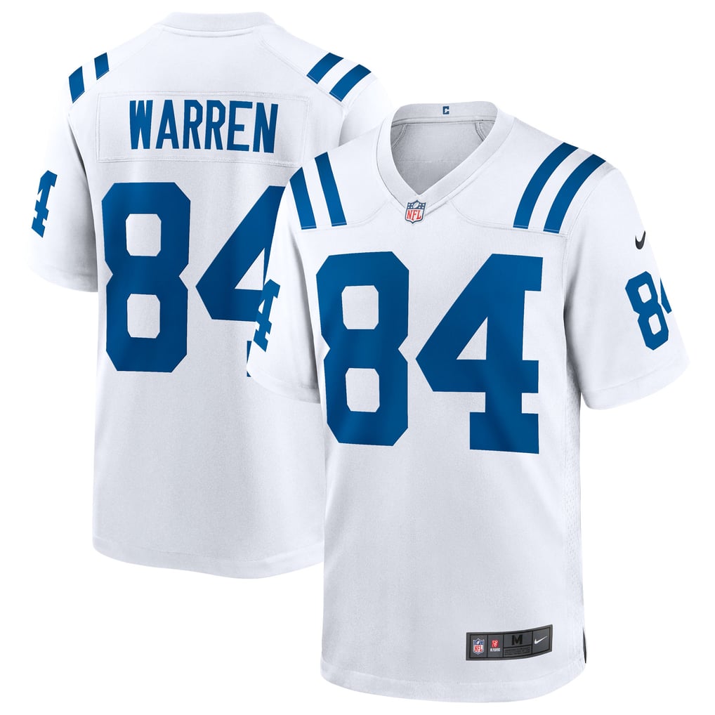 Men's Indianapolis Colts Tyler Warren White Game Jersey