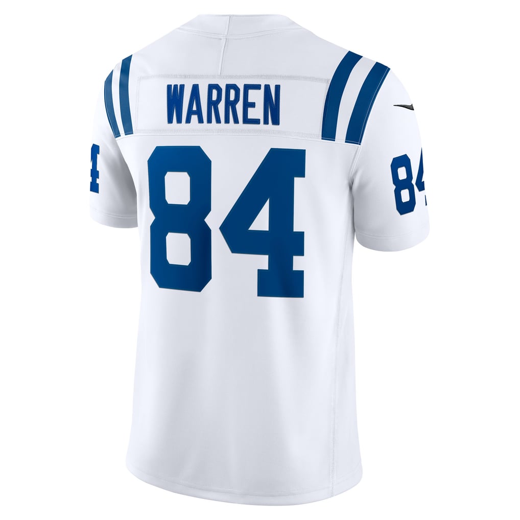 Men's Indianapolis Colts Tyler Warren White Vapor F.U.S.E. Stitched Limited Jersey