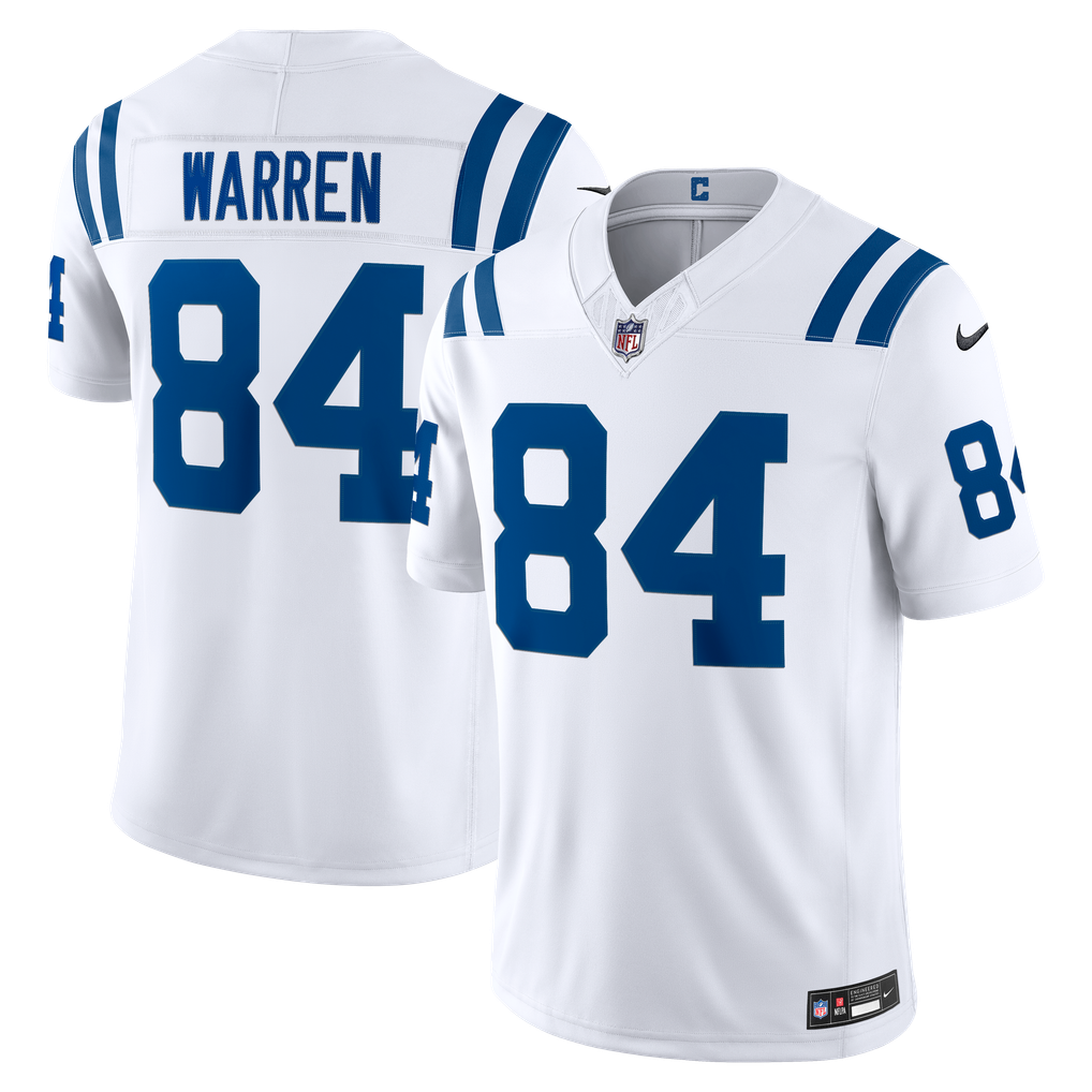 Men's Indianapolis Colts Tyler Warren White Vapor F.U.S.E. Stitched Limited Jersey