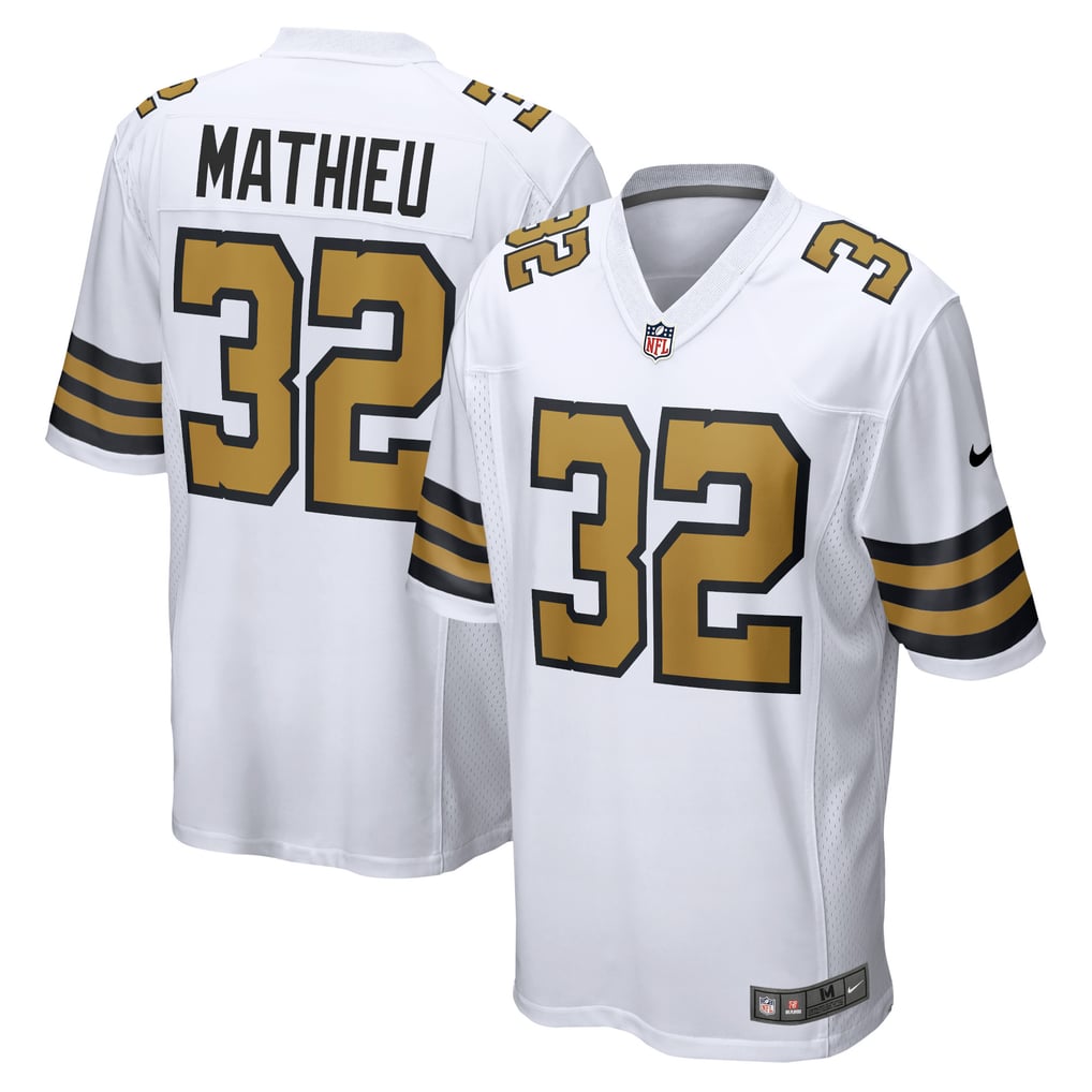 Men's New Orleans Saints Tyrann Mathieu White Alternate Game Jersey