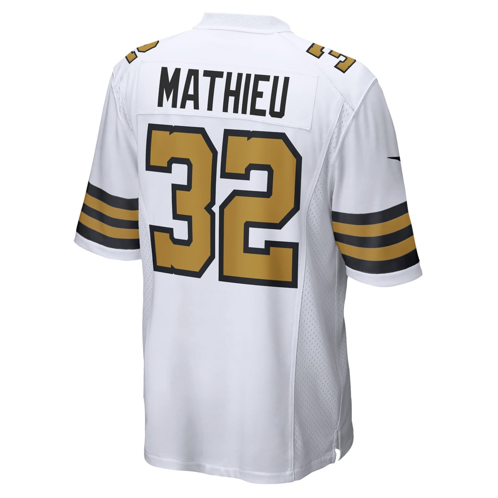 Men's New Orleans Saints Tyrann Mathieu White Alternate Game Jersey