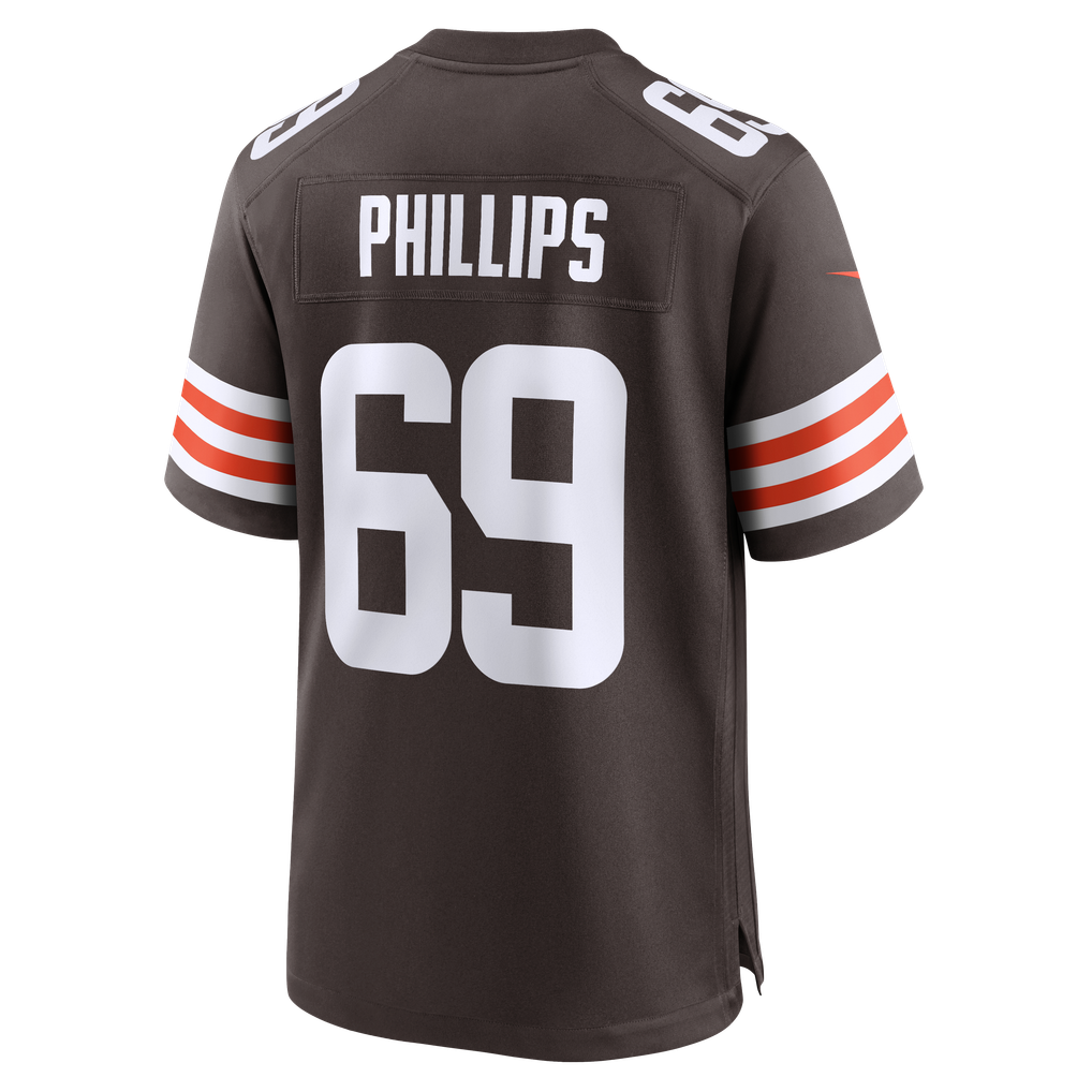 Men's Cleveland Browns Tyre Phillips Brown Team Game Jersey