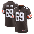 Men's Cleveland Browns Tyre Phillips Brown Team Game Jersey