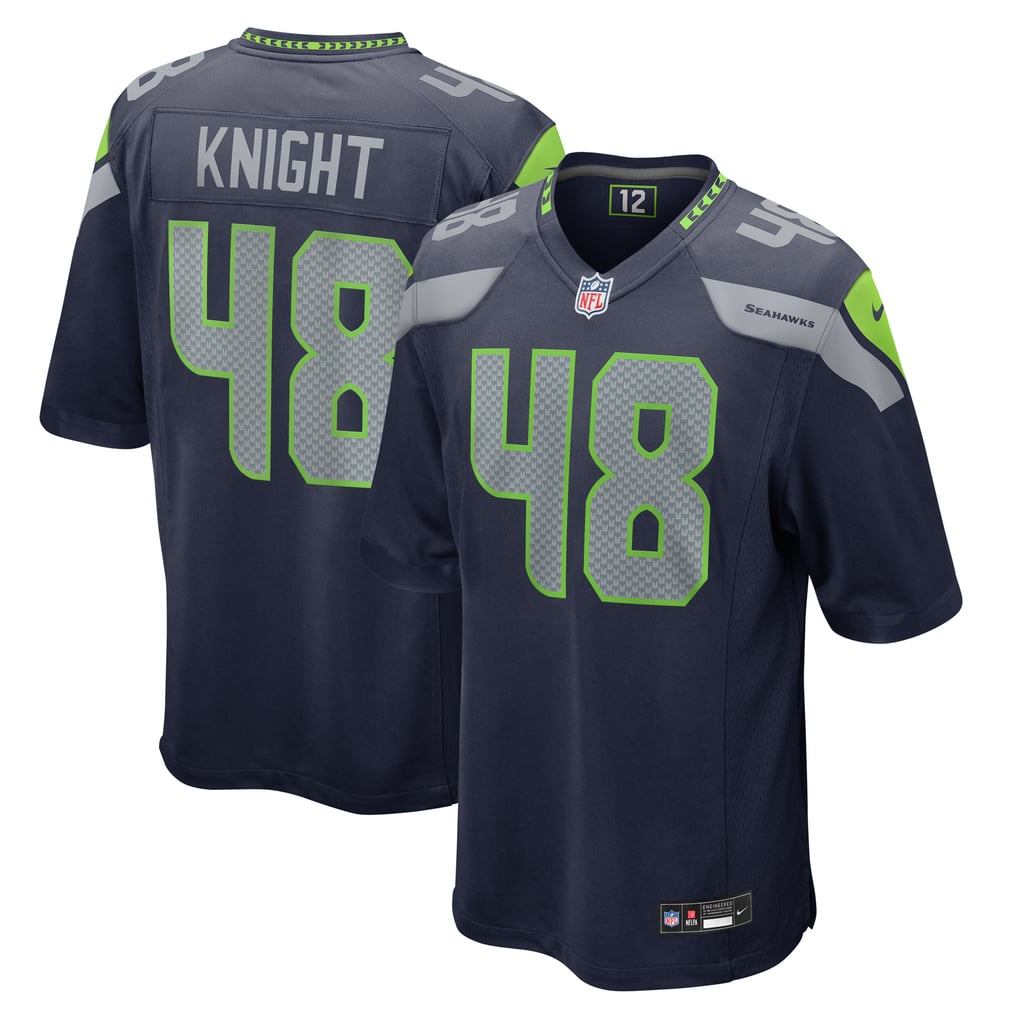 Men's Seattle Seahawks Tyrice Knight College Navy Game Jersey