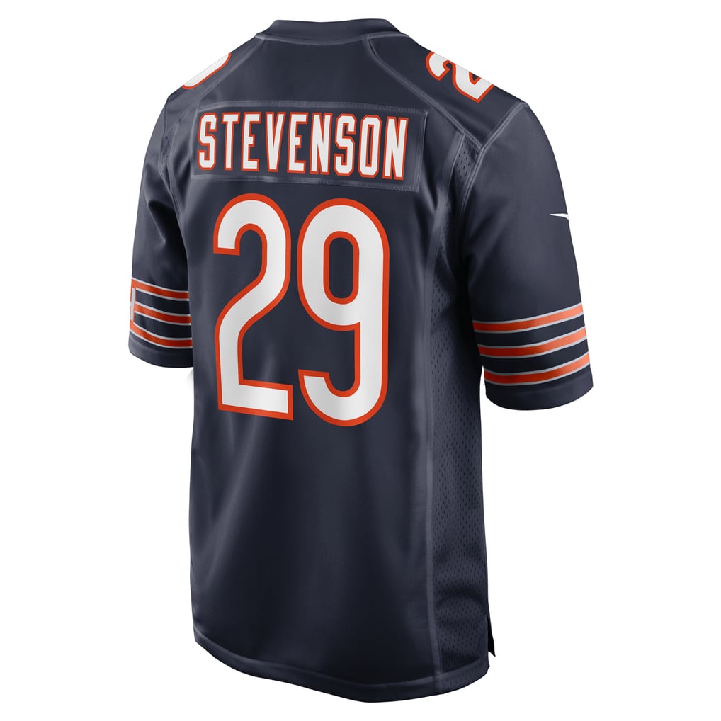 Men's Chicago Bears Tyrique Stevenson Navy Game Jersey