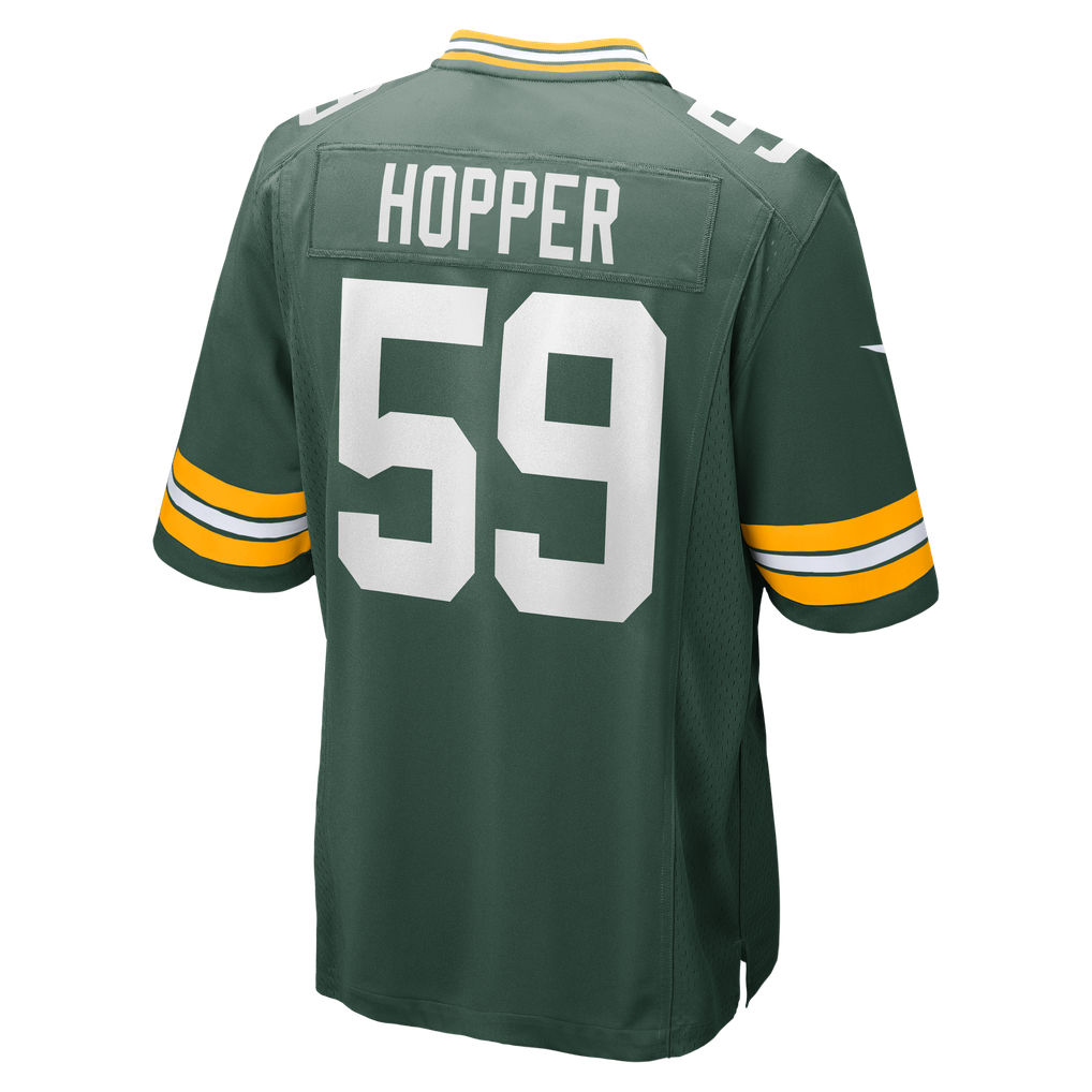 Men's Green Bay Packers Ty'Ron Hopper Green Game Jersey