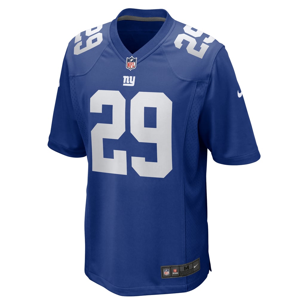 Men's New York Giants Tyrone Tracy Jr. Royal Team Game Jersey