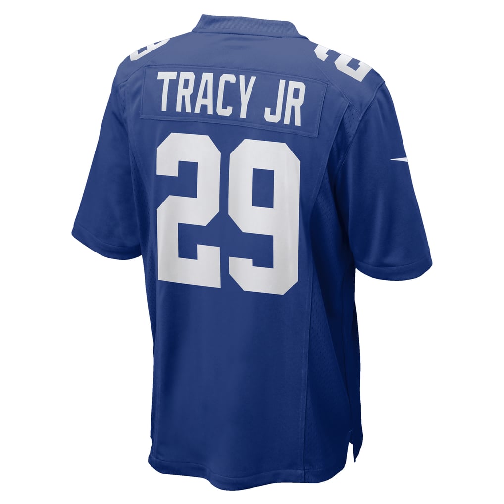Men's New York Giants Tyrone Tracy Jr. Royal Team Game Jersey