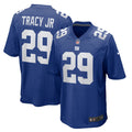 Men's New York Giants Tyrone Tracy Jr. Royal Team Game Jersey