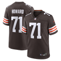Men's Cleveland Browns Tytus Howard Brown Team Game Jersey