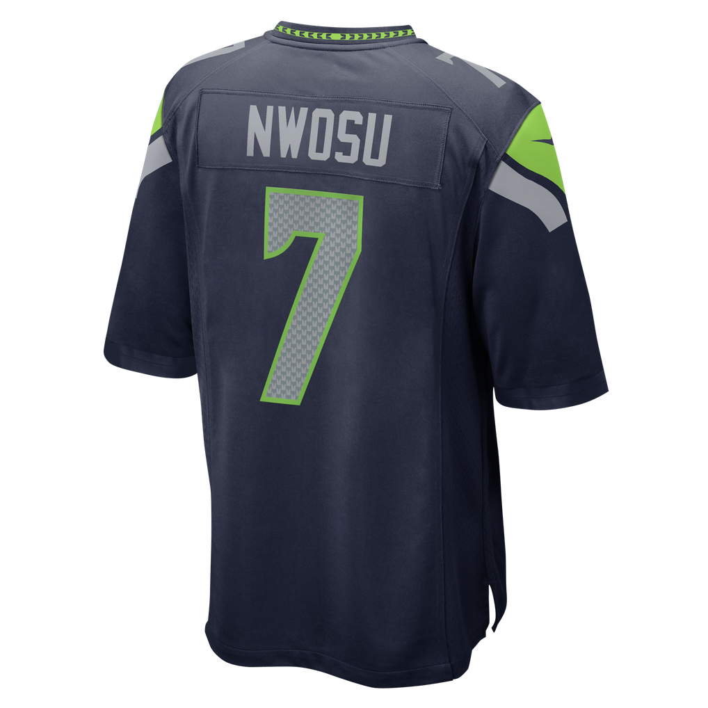 Men's Seattle Seahawks Uchenna Nwosu College Navy Team Game Jersey