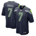 Men's Seattle Seahawks Uchenna Nwosu College Navy Team Game Jersey