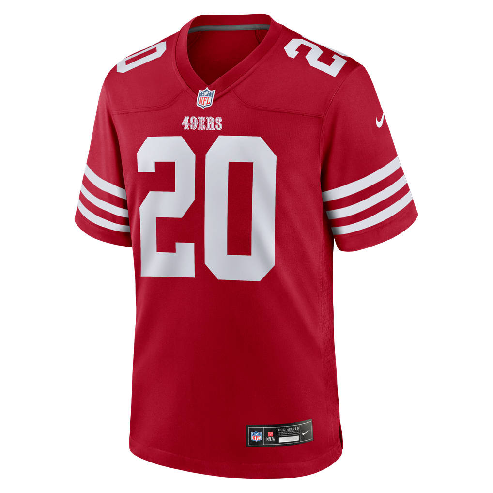 Men's San Francisco 49ers Upton Stout Scarlet Team Game Jersey