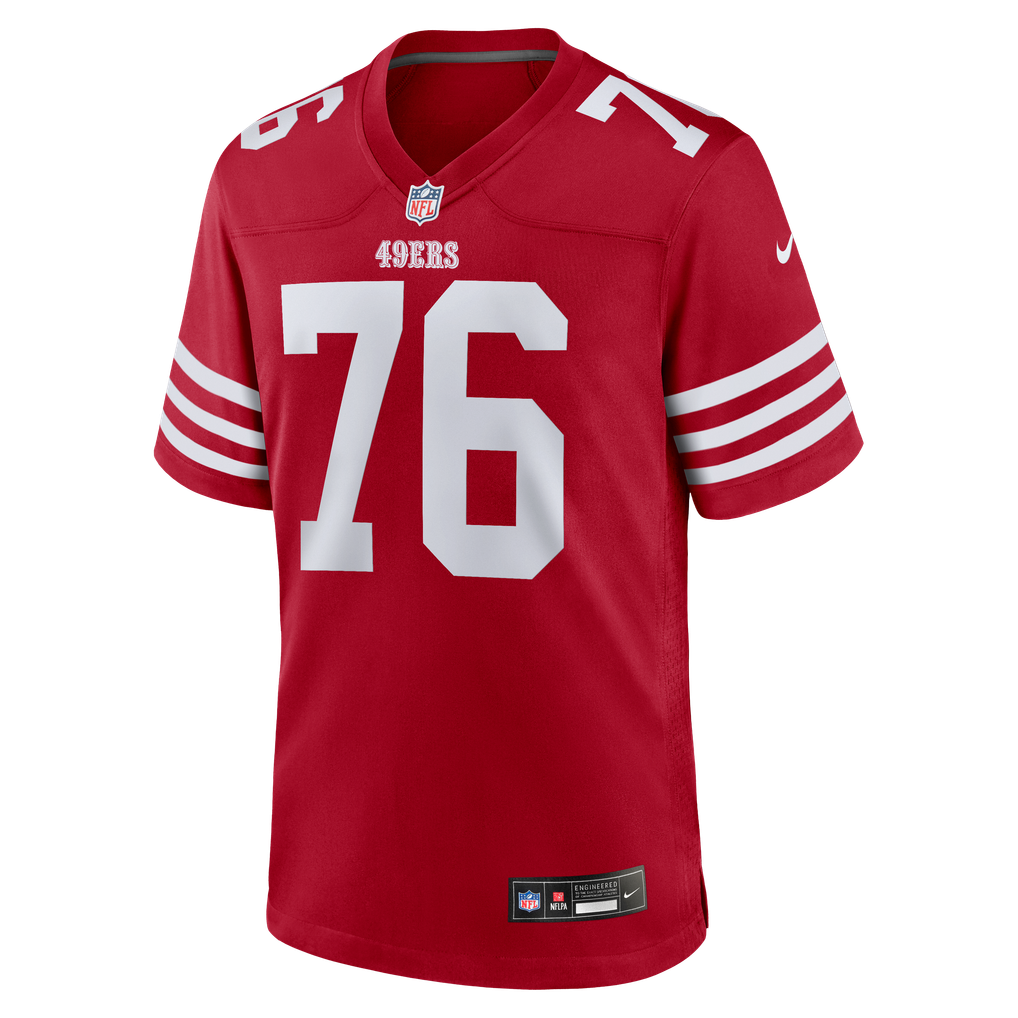 Men's San Francisco 49ers Vederian Lowe Scarlet Team Game Jersey