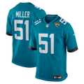 Men's Jacksonville Jaguars Ventrell Miller Teal Game Jersey