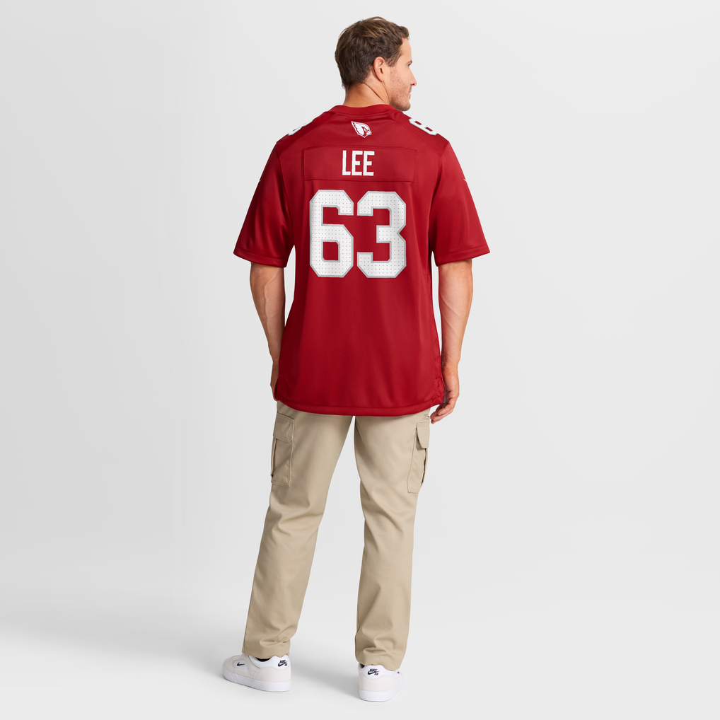 Men's Arizona Cardinals Vershon Lee Cardinal Team Game Jersey