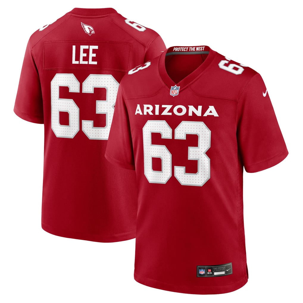 Men's Arizona Cardinals Vershon Lee Cardinal Team Game Jersey