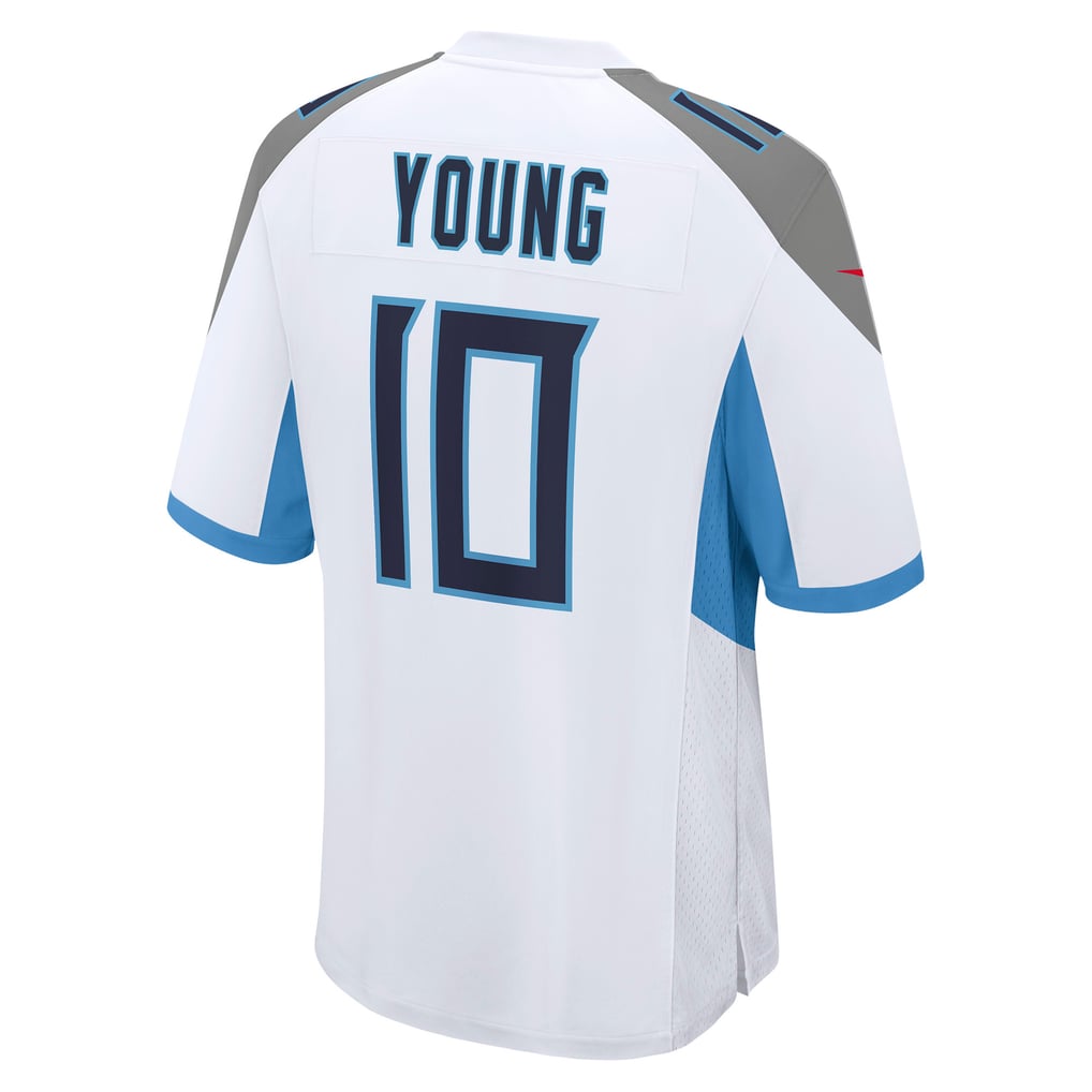 Men's Tennessee Titans Vince Young White Retired Player Game Jersey