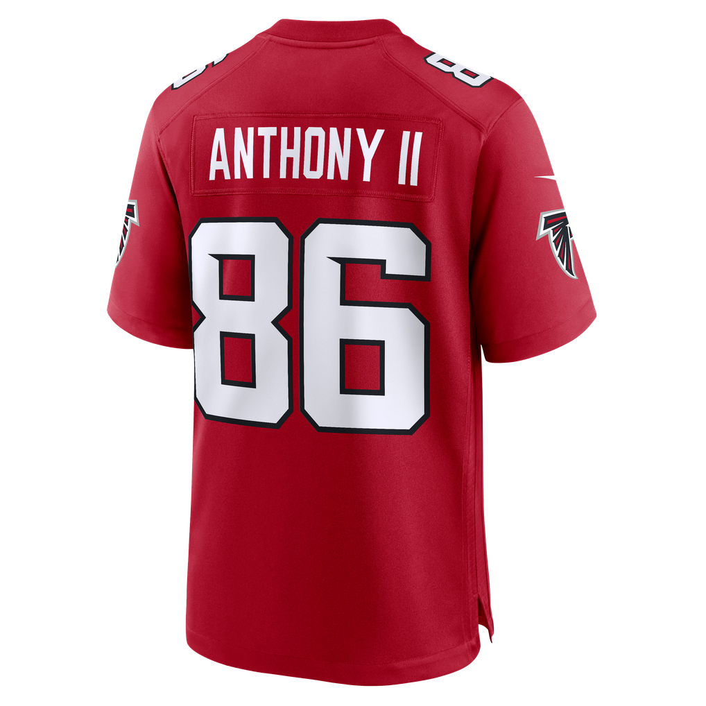 Men's Atlanta Falcons Vinny Anthony II Red Team Game Jersey