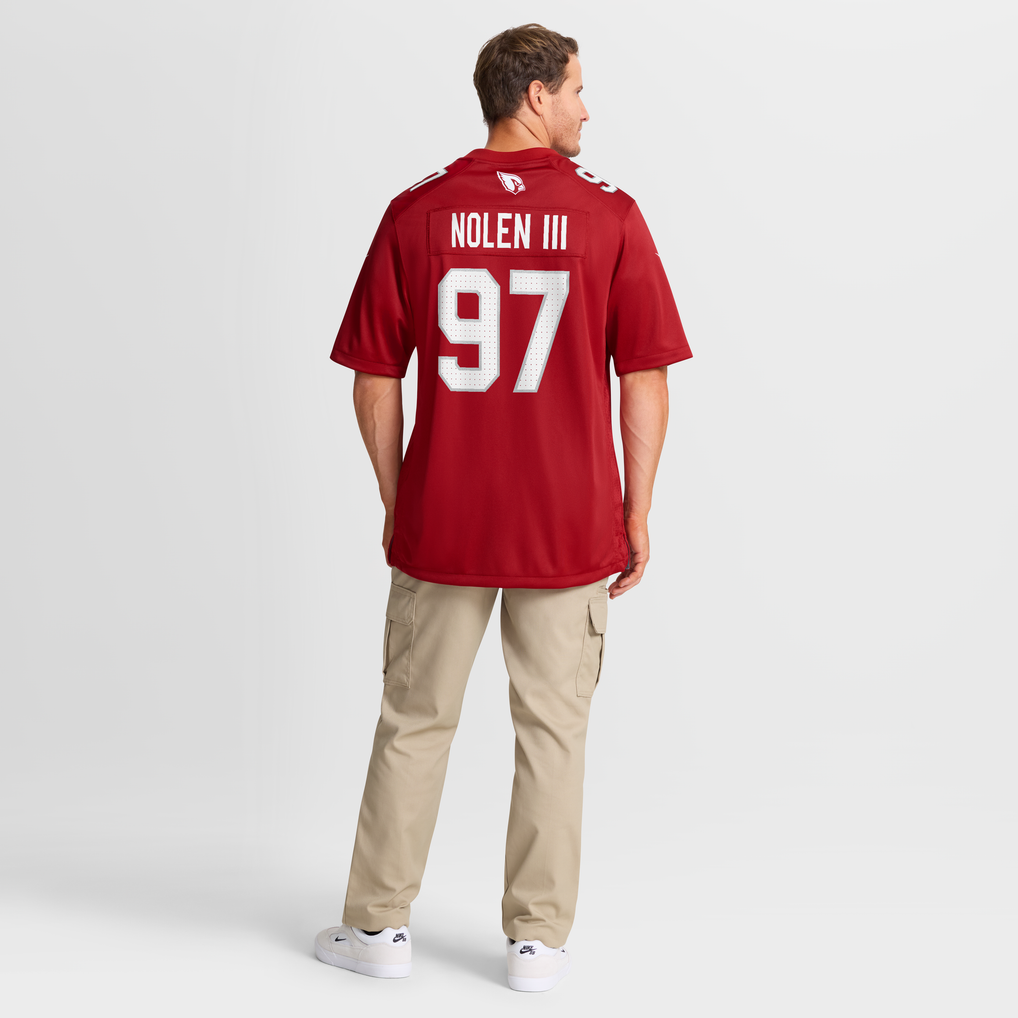 Men's Arizona Cardinals Walter Nolen Cardinal Game Player Jersey
