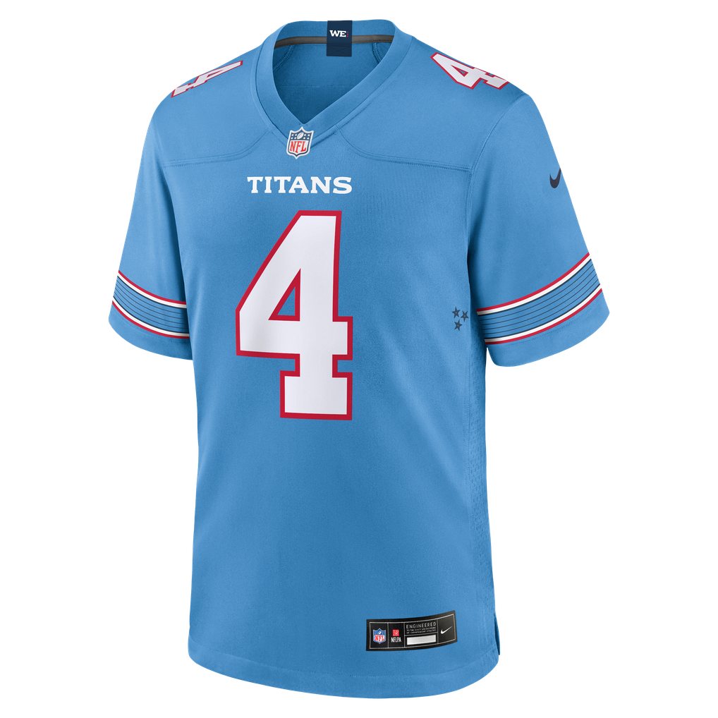 Men's Tennessee Titans Wan'Dale Robinson Light Blue Team Game Jersey