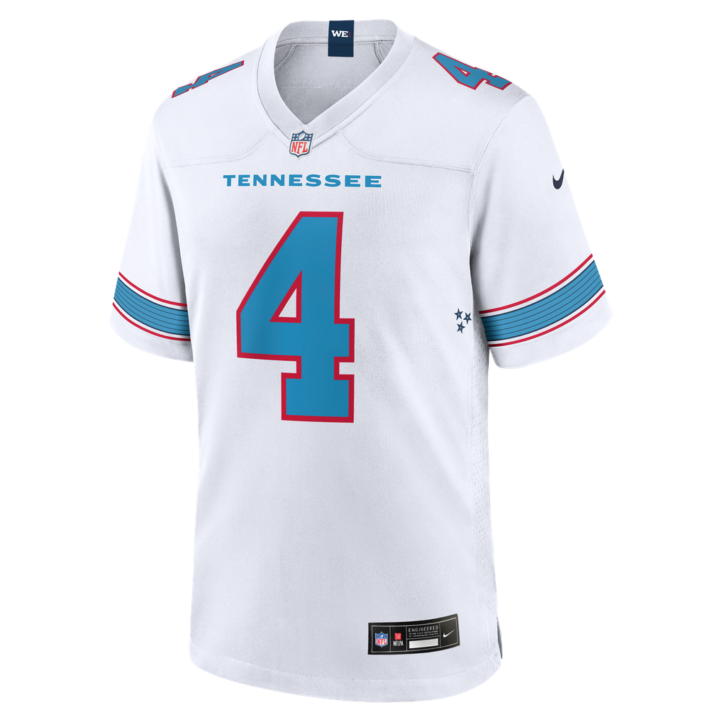 Men's Tennessee Titans Wan'Dale Robinson White Game Jersey