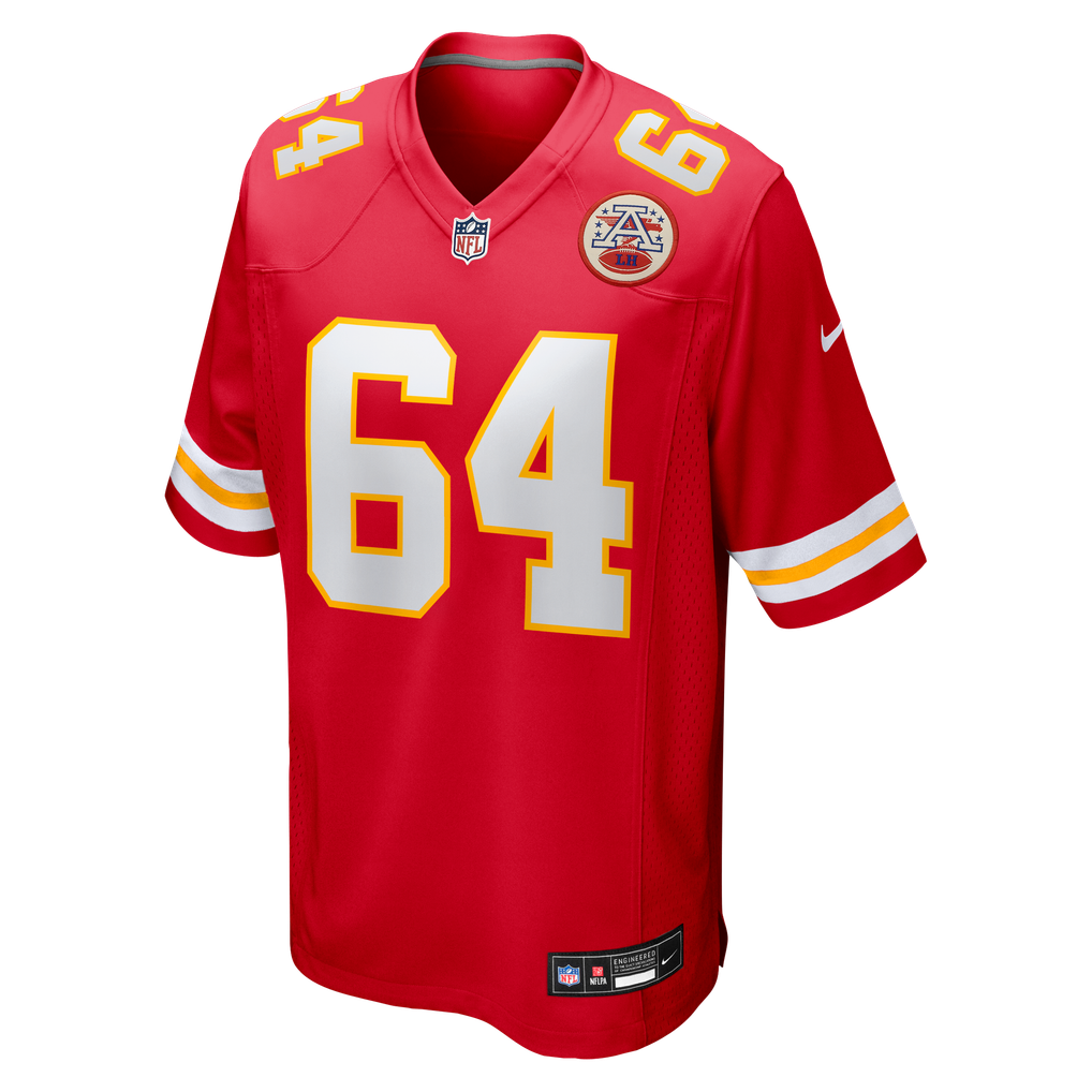 Men's Kansas City Chiefs Wanya Morris Red Game Jersey