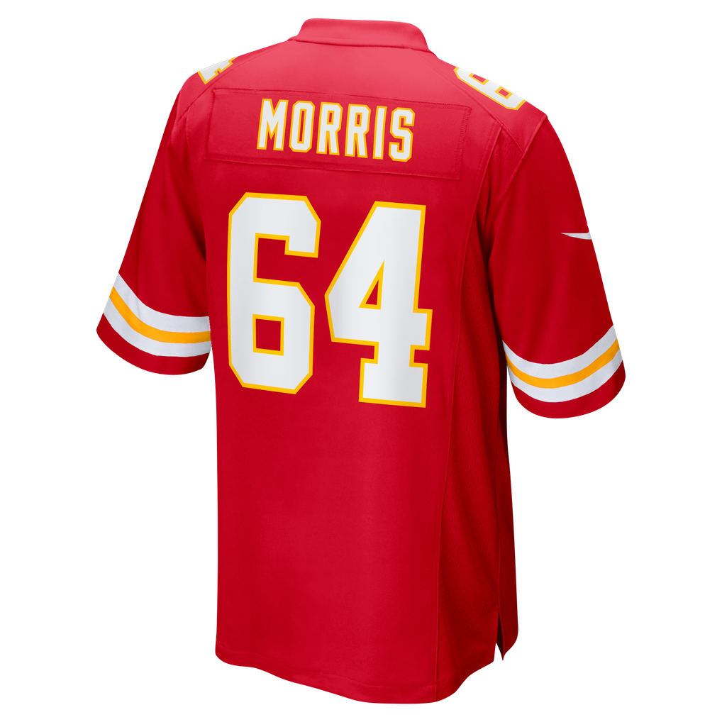 Men's Kansas City Chiefs Wanya Morris Red Game Jersey