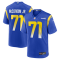 Men's Los Angeles Rams Warren McClendon Jr. Royal Team Game Jersey