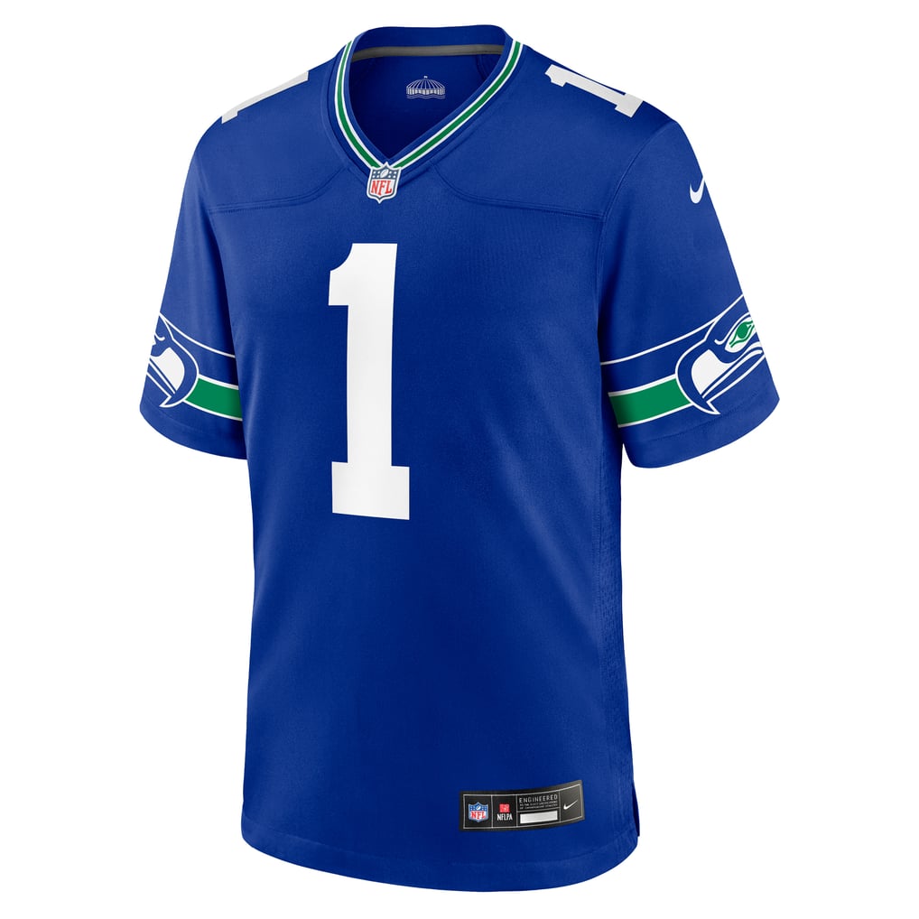 Men's Seattle Seahawks Warren Moon Royal Retired Player Alternate Game Jersey