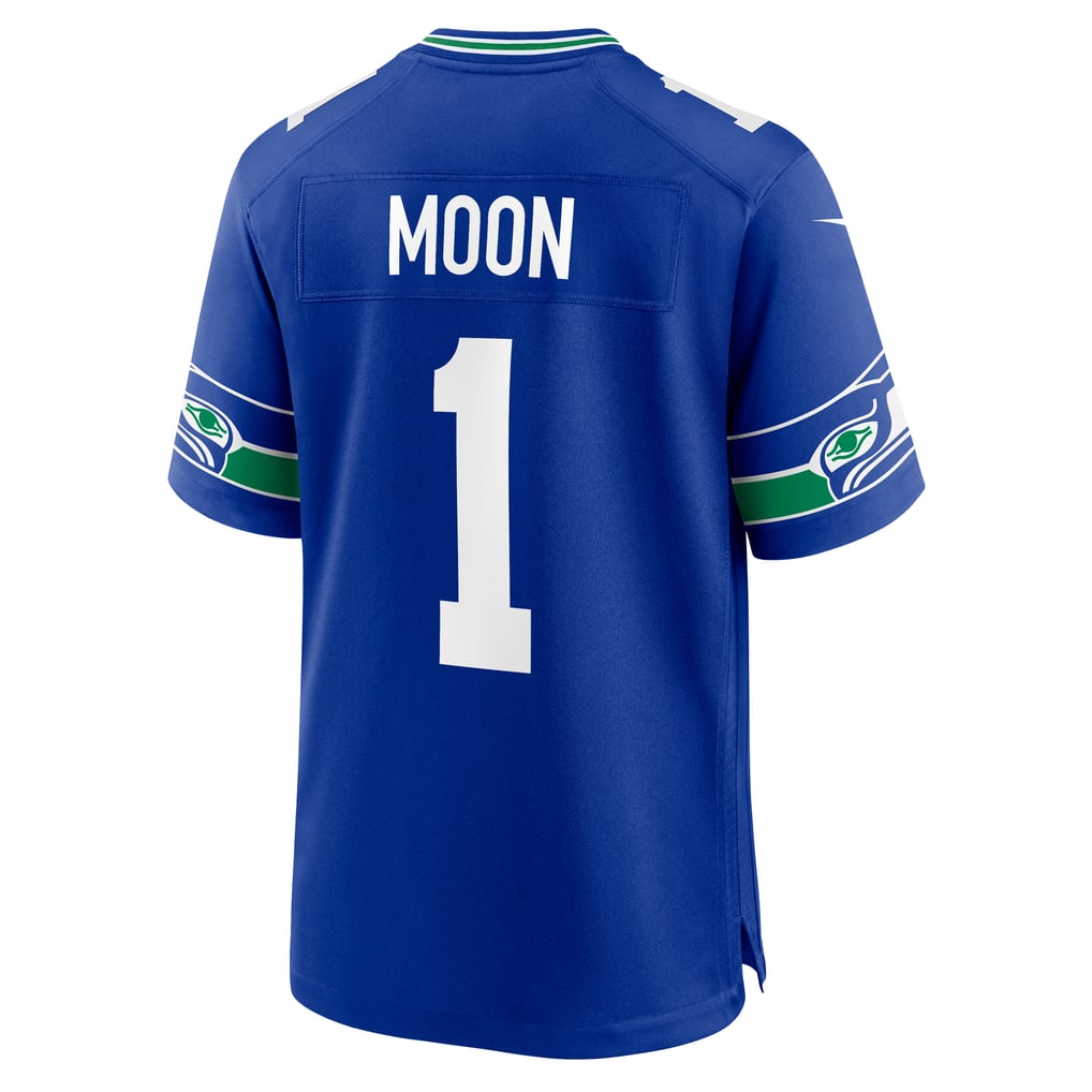 Men's Seattle Seahawks Warren Moon Royal Retired Player Alternate Game Jersey