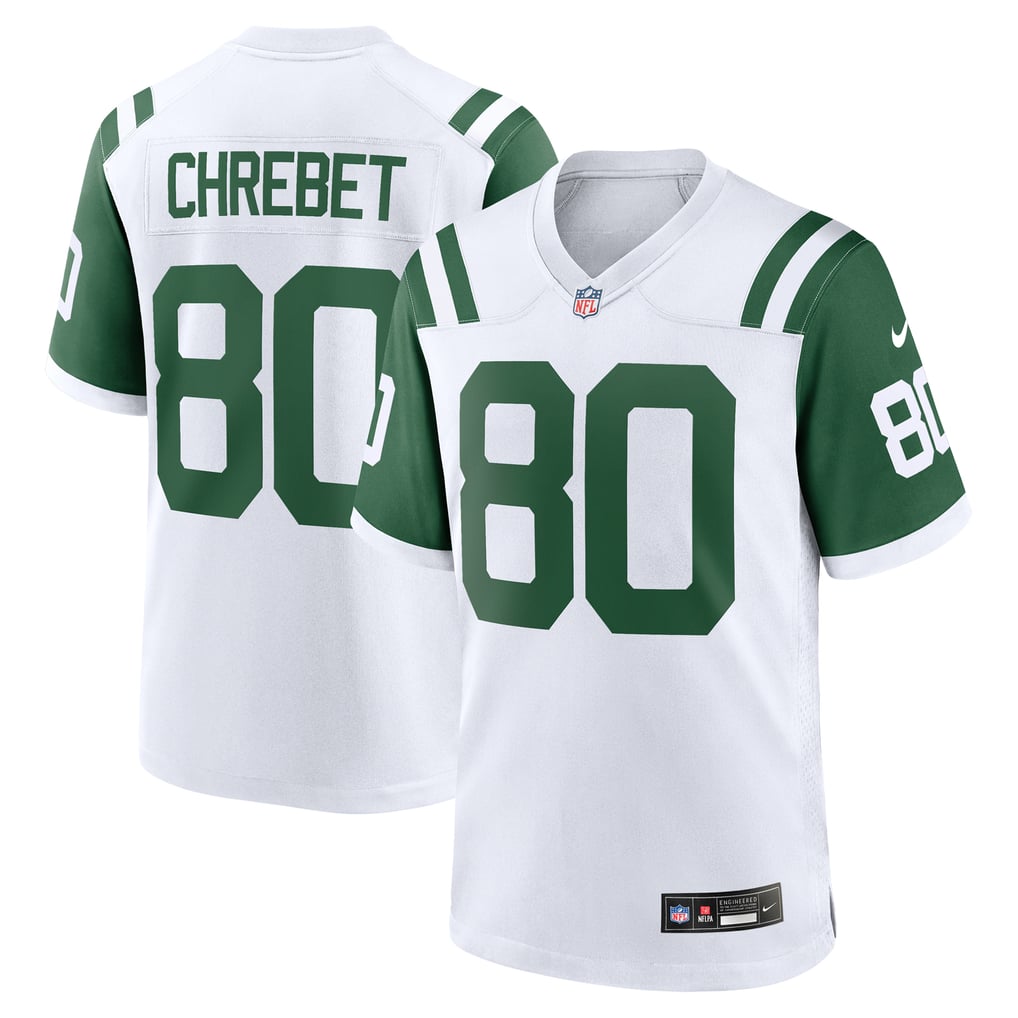 Men's New York Jets Wayne Chrebet White Retired Player Alternate Game Jersey