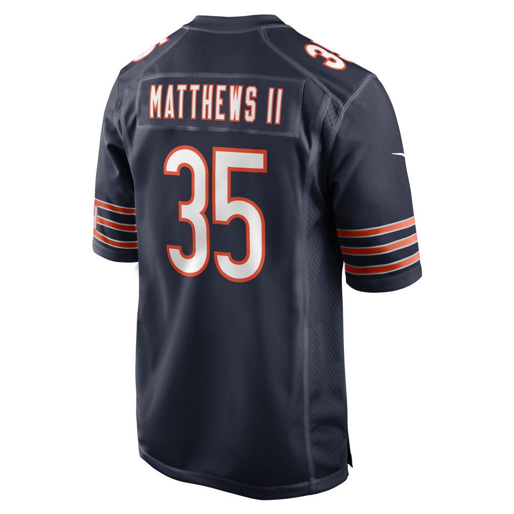 Men's Chicago Bears Wayne Matthews II Navy Team Game Jersey
