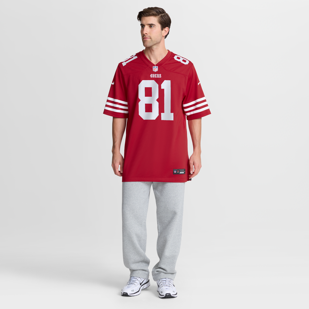 Men's San Francisco 49ers Wesley Grimes Scarlet Team Game Jersey