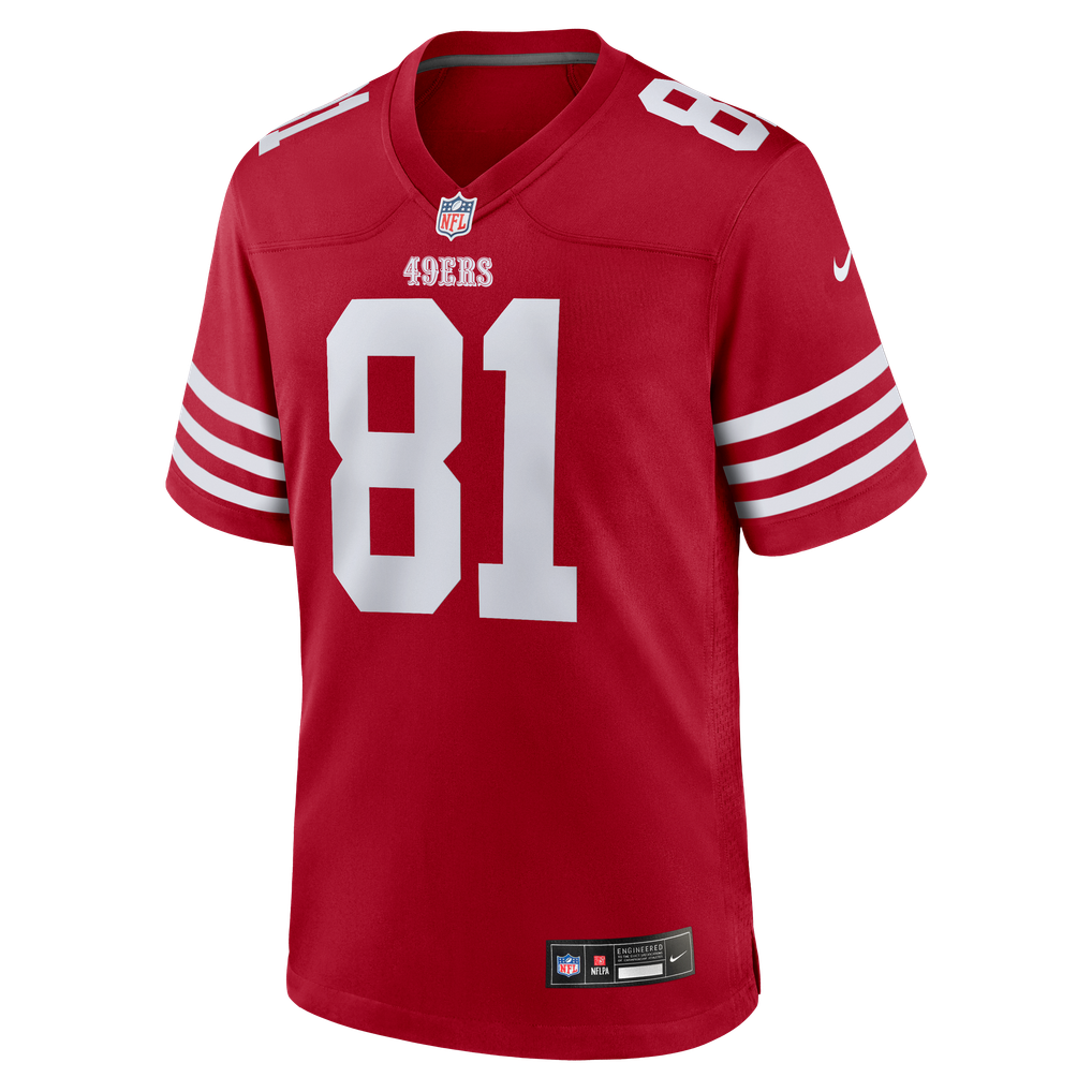 Men's San Francisco 49ers Wesley Grimes Scarlet Team Game Jersey