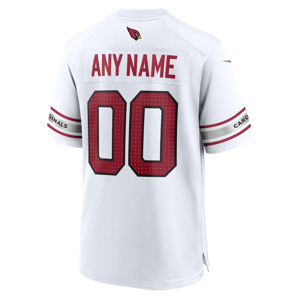 Men's Arizona Cardinals White Custom Game Jersey