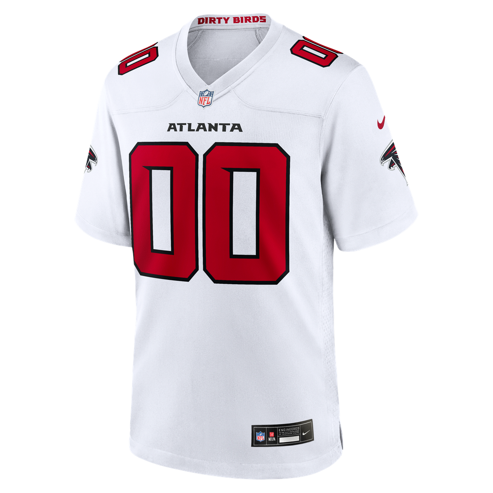 Men's Atlanta Falcons White Custom Game Jersey