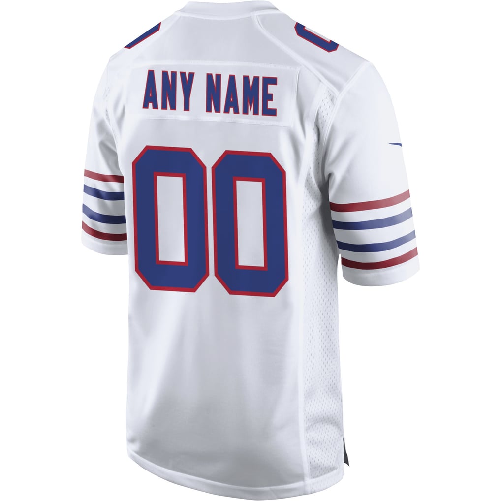 Men's Buffalo Bills White Alternate Custom Game Jersey