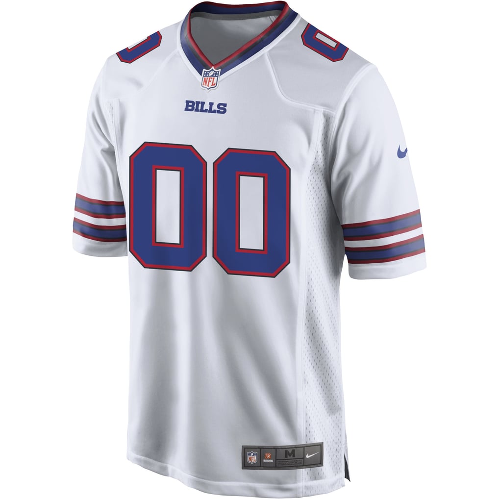 Men's Buffalo Bills White Custom Game Jersey