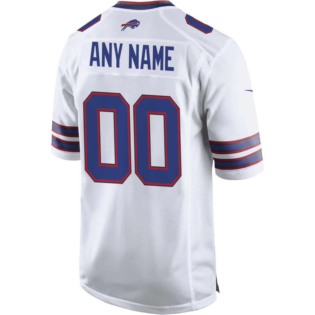 Men's Buffalo Bills White Custom Game Jersey