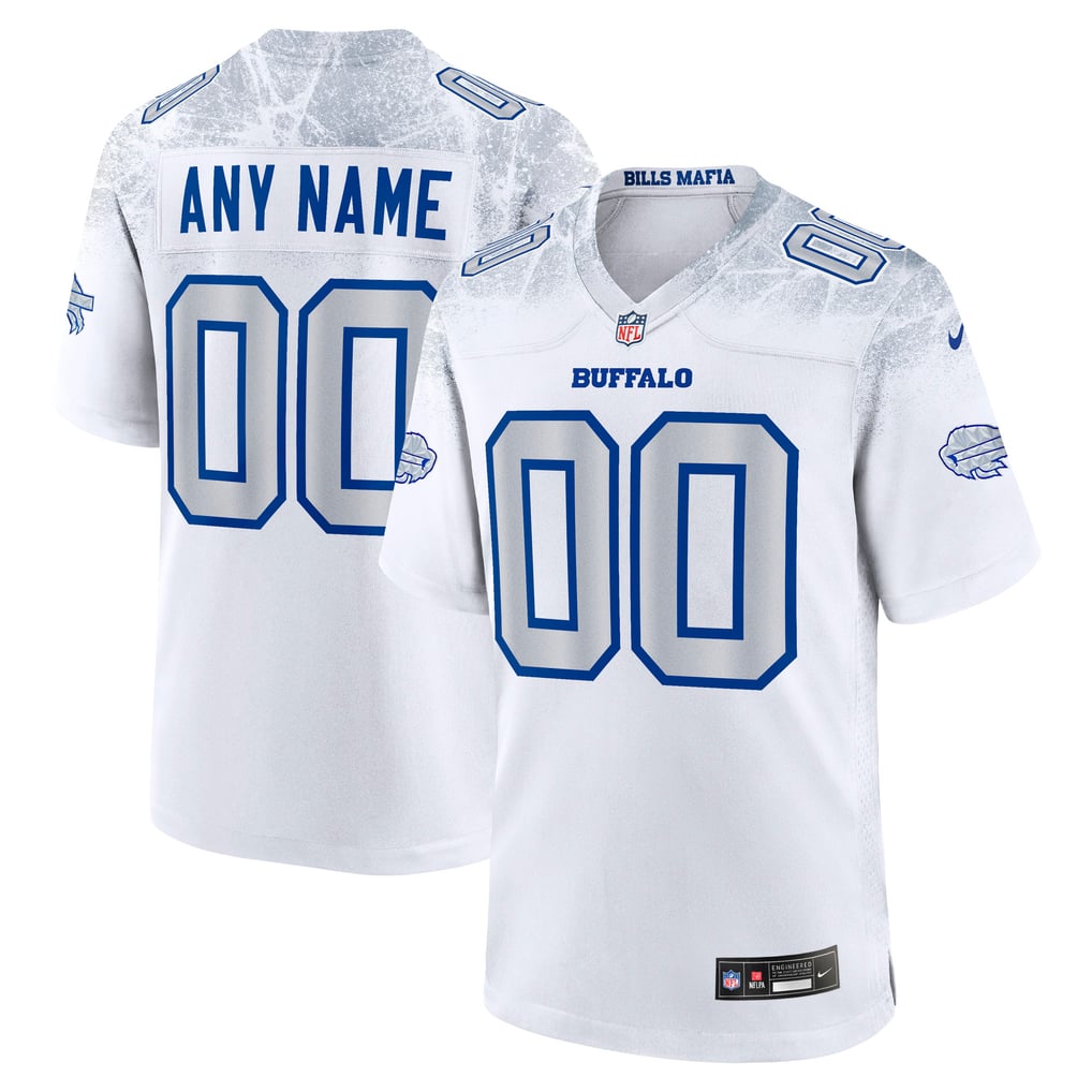 Men's Buffalo Bills White Rivalries Collection Custom Game Jersey