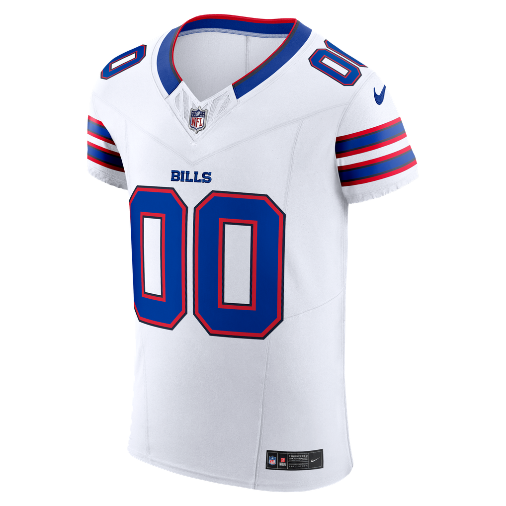 Men's Buffalo Bills White Vapor F.U.S.E. Elite Custom Jersey